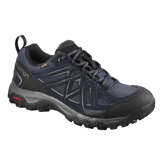 Salomon Israel EVASION 2 GTX® - Mens Hiking Shoes - Navy/Black (REAI-36850)